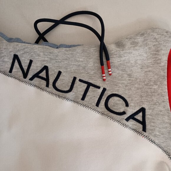 Nautica Boys Red White Blue Pullover Hoodie Sweatshirt Size XL - Picture 16 of 16